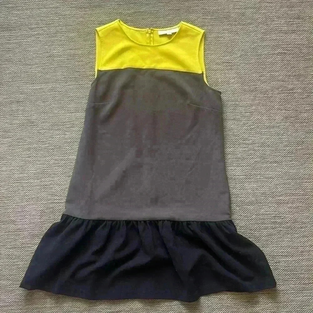 Cute retro color block dress size 10 loft NWT